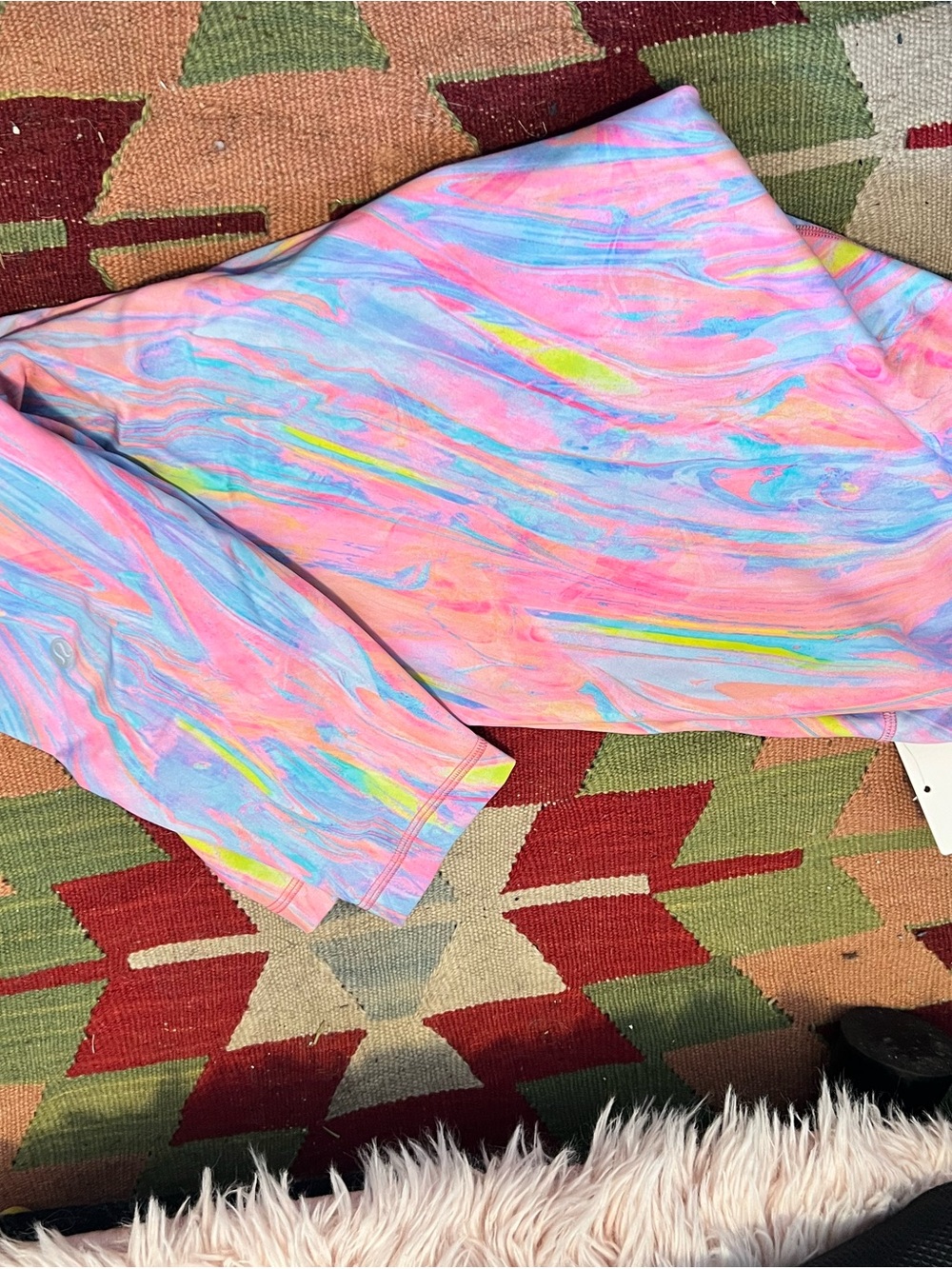 lululemon athletica wunder train 25” size 14 NWT Marble-Print Leggings
